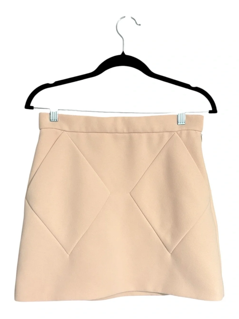 Balenciaga Paris Blush Pink Structured Mini Skirt Size S/M Designer Luxury